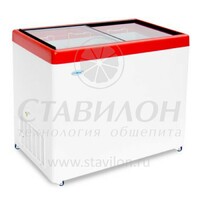 Ларь морозильный с прямым стеклом МЛП-250 СНЕЖ 236