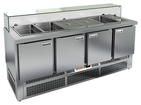 Стол для салатов HICOLD SLE3-1111GN низкое стекло