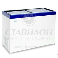 Ларь морозильный с прямым стеклом МЛП-500 СНЕЖ 472