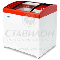 Ларь морозильный с гнутым стеклом МЛГ-250 СНЕЖ 236