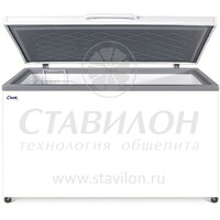 Ларь морозильный с глухой крышкой МЛК-500 нерж. крышка СНЕЖ 472