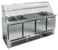 Стол для салатов HICOLD SLE3-1111GN высокое стекло