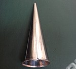 Конус для выпечки D4/0,5 см H13,5 см  нерж.сталь  VTK