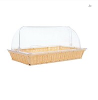 Корзина с крышкой 41,5х28х6,5 см бежевая  P.L. Proff Cuisine