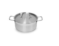 Кастрюля 3 л D21,5, H9,5 см нерж.сталь с крышкой Satin, Luxstahl