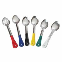 Ложка гарнирная   нерж.сталь 32 см с винил. зелен. ручкой P.L.ProffCuisine