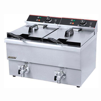 Фритюрница настольная EF8T+8T С КРАНОМ AIRHOT 2