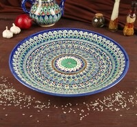 Блюдо круглое 41 см ляган Риштанская керамика
