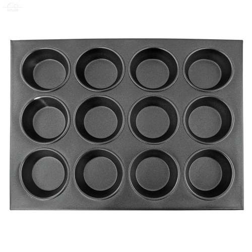 Противень для маффинов 350х280 мм 12 шт D70/60, H30 мм Winco Противень для маффинов 350х280 мм 12 шт D70/60, H30 мм Winco