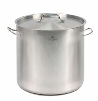 Кастрюля 100 л D50, Н50 см нерж.сталь с крышкой Luxstahl