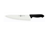 Нож поварской 26 см Шеф черный, с бороздками HoReCa Icel 56121
