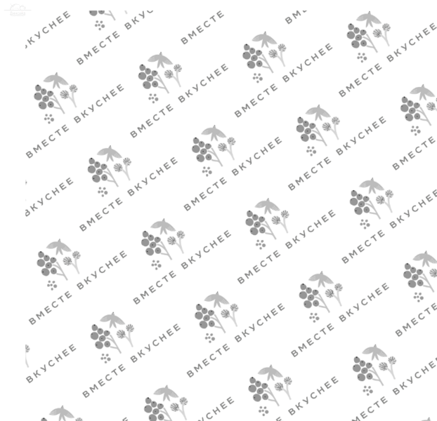 Обертка 300х300 мм 1цвет с логотипом "Вместе вкуснее" 35 гр Обертка 300х300 мм 1цвет с логотипом "Вместе вкуснее" 35 гр