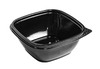 Контейнер квадратный 500мл  126х126 мм H60 мм PET черный