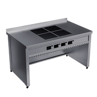 Тепловой кулинарный модуль АКММР-ИНД4.3.5-1520 Astropit 4 инд плиты Новинка    на колесах