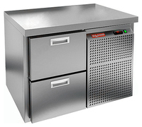 Стол морозильный HICOLD GN 2 BR2 BT O без борта