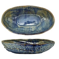 Блюдо овальное 35x20,5 см Aqua Blue  P.L