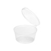 Соусник с крышкой 50 мл D60 мм H30 мм Бокспласт PP прозрачный