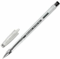 Ручка ЧЕРНАЯ гелевая BRAUBERG "EXTRA", , корпус прозрачный, узел 0,5 мм, линия 0,35 мм