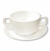 Бульонная чашка 325 мл с ручками, блюдцем  P.L. Proff Cuisine фарфор белый