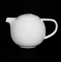 Чайник 800 мл  фарфор Corone Caffetteria белый KL