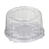 Упаковка для торта (крышка) Т-218 К  прозрачный D246 мм H126 мм