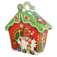 Коробка для подарка 1,5 кг Избушка Гномики