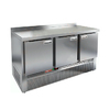 Стол холодильный GN островной GN 111/TN О HICOLD  -2...+10°С   3 двери  нержавеющая сталь