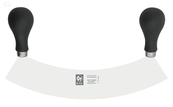 Нож для зелени с двумя ручками 27 см черный PRACTICA Icel 67982 Нож для зелени с двумя ручками 27 см черный PRACTICA Icel 67982