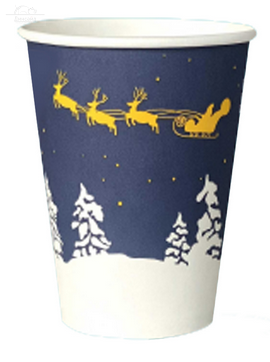 Стакан бумажный 250 мл D80 мм Новый год ассорти Стакан бумажный 250 мл D80 мм Новый год ассорти