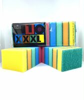 Губка для посуды МАКСИ  3XL 10 шт/уп   разноцветный  Прайд