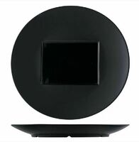 Блюдо для подачи 30,5х29 см с прямоугольным центром 15х11 см Glossy-Black P.L. Proff Cuisine