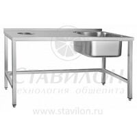 Стол предмоечный СПСО-7-5 Абат мойка, сбор отходов