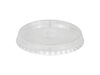 Крышка ПЛОСКАЯ D95 мм с отверстием прозрачный РЕТ Стиролпласт
