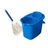 Ведро с отжимом 10 л со шваброй МОП прямоугольное пластик   York