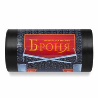 Пакет для мусора 120 л 70х110 см 60 мкм 10 шт/рул ПВД 2х слойные Ромашка броня