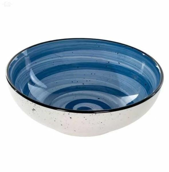 Тарелка глубокая 18 см 750 мл Речной бриз Elrington синий керамика Тарелка глубокая 18 см 750 мл Речной бриз Elrington синий керамика