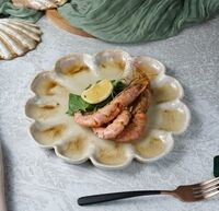 Блюдо круглое D28 см H2 см  Frutti di Mare P.L. керамика бежевый