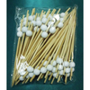 Пика деревянная H120 мм Белая жемчужина 100 шт/уп бамбук