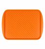 Поднос столовый 45х35 см оранжевый полистирол  Рестола СНЯТО С ПРОИЗВОДСТВА