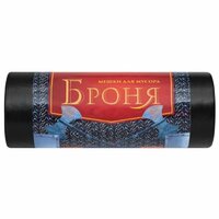 Пакет для мусора 300 л 105х150 см 60 мкм 10 шт/рул ПВД 2х слойные Ромашка броня