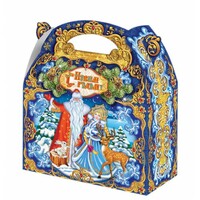 Коробка для подарка 1,5 кг Синяя сказка