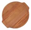 Доска разделочная круглая 350х20 мм  бук   с ушками, желобком  (8008)  