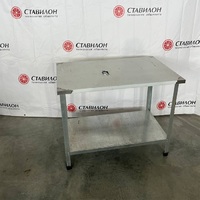 Стол производственный островной УСРО-10060-УОПО  без эксплуатации УЦЕНКА  каркас оцинкованная сталь  полка, разборный