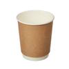 Стакан бумажный 250 мл D80 мм двухслойный КРАФТ 