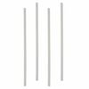Трубочки для коктейля без гофры 21 см х 8 мм в индивид.полимерной упаковке 500 шт/уп  белый PP