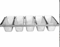 Форма для хлеба 21,5х10,5 см H10,5 см  алюминий 5-секционная с ручками 5Л10  Спика