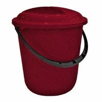 Ведро 12 л с крышкой мерное  пластик  Plastic republic