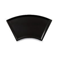 Блюдо веер 28х16,5 см  Black