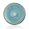 Тарелка мелкая 23 см  Infinity By Bone фарфор крафт голубой