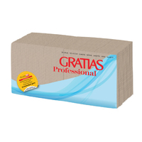 Салфетки 24х24 см 1 слой 400 шт/уп  БигПак крафт Gratias Professional